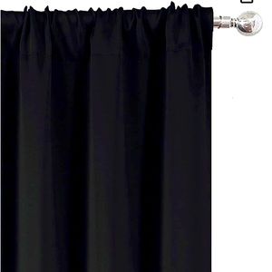 *NWT* black out curtains 52” X 72” (black) for migraines & temperature control.